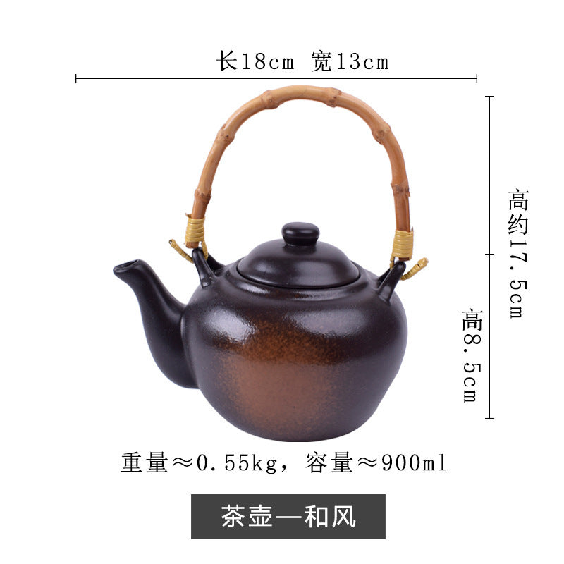 SerenityFlow: Ceramic Kung Fu Teapot & Single Drinking Cup for Authentic Tea Experience