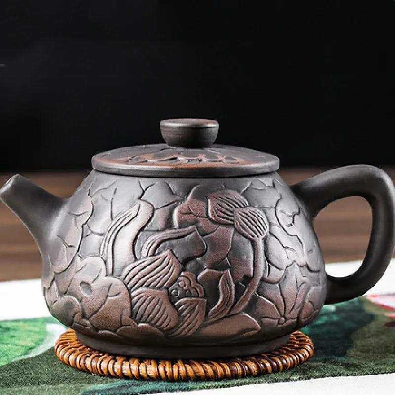 Black Cross Beauty Kettle for a Timeless Tea Ritual