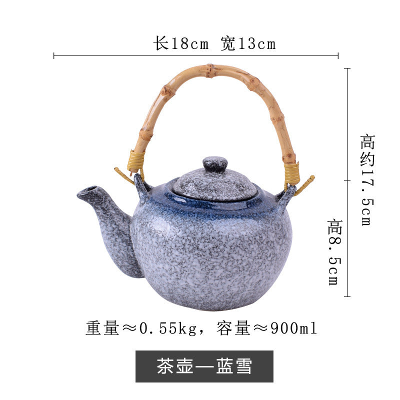 SerenityFlow: Ceramic Kung Fu Teapot & Single Drinking Cup for Authentic Tea Experience