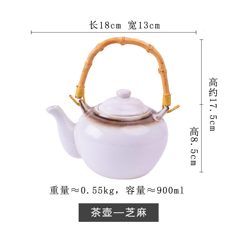 SerenityFlow: Ceramic Kung Fu Teapot & Single Drinking Cup for Authentic Tea Experience